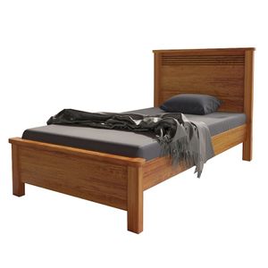 Cama de Solteiro  New Plus - Cor Naturale  - 100% Mdf - Bom Pastor