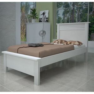 Cama Solteiro New Plus - MDF - Cor Branco - Bom Pastor