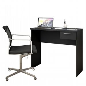 Mesa Para Escritório Office NT2000 Preto com 1 Gaveta - Notavel