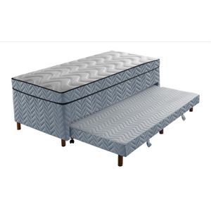Conjugado Gold com Cama Auxiliar 188cm x 88cm Prata - Paropas