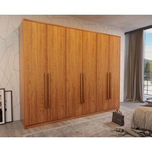 Guarda Roupa Primore com 06 Portas - Naturale - 2.73m x 2.43m - Bom Pastor