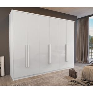 Guarda Roupa Primore 06 Pts Sem Espelho Branco - Bom Pastor