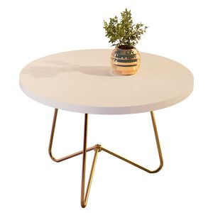 Mesa de Centro Jb 8006 Perola/Dourado L.0.60  - Jb Bechara