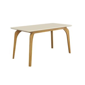 Mesa De Jantar Larissa Cinamomo/Off White - Valdemoveis