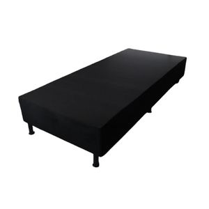 Base Box 0.88 X 188 X 25 Suede Preto - Nosso Sonho