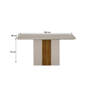 Mesa Doha 1.20 X 0.80 Off/Freijo Decor/Off - Leifer