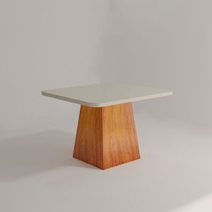 Mesa Malta Naturale Med.1.00 X 1.00 Vidro Off  White - Bom Pastor