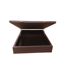 Bau Casal Suede Cor Marrom 138 X 188 X 32 Vazado = Bio Star